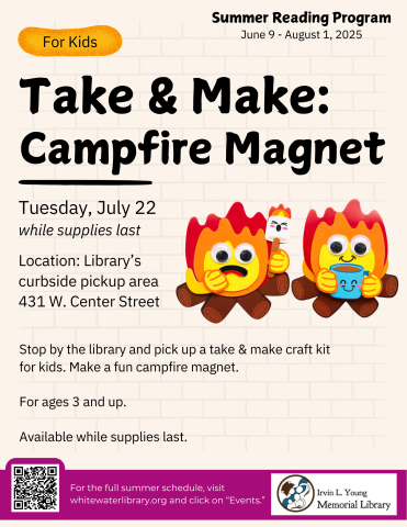 foam campfire magnet crafts