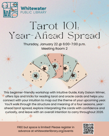 5 tarot cards spread out