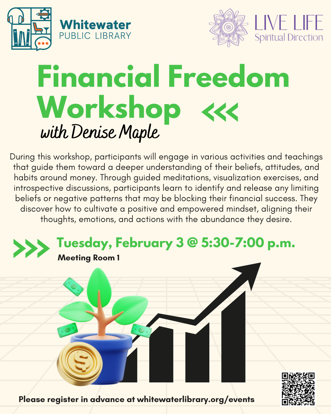 money tree, gold coin, and graphic indicating financial growth